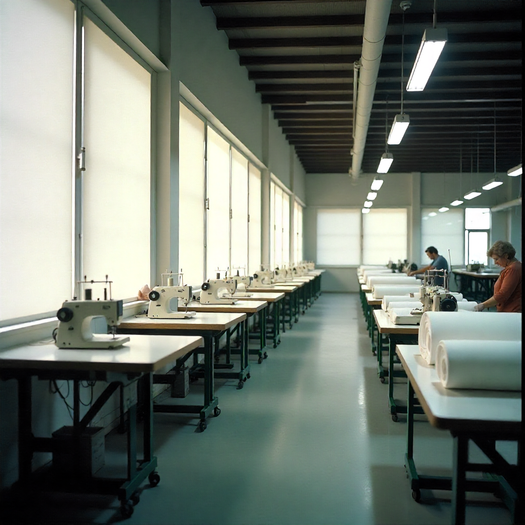 Modern window blinds and curtains